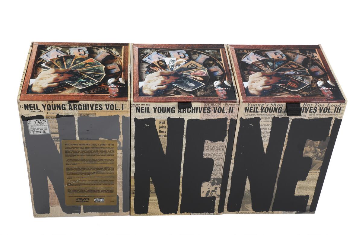 Neil Young: Archives. Vol. I, 2009, 10 x DVD. Vol. II, 2020, 10 x