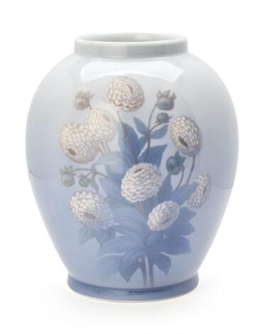 Cathrine Helene Zernichow: Porcelain vase. Signed C. Zernichow 19/5 1924. Royal Copenhagen. H. 30.5 cm.