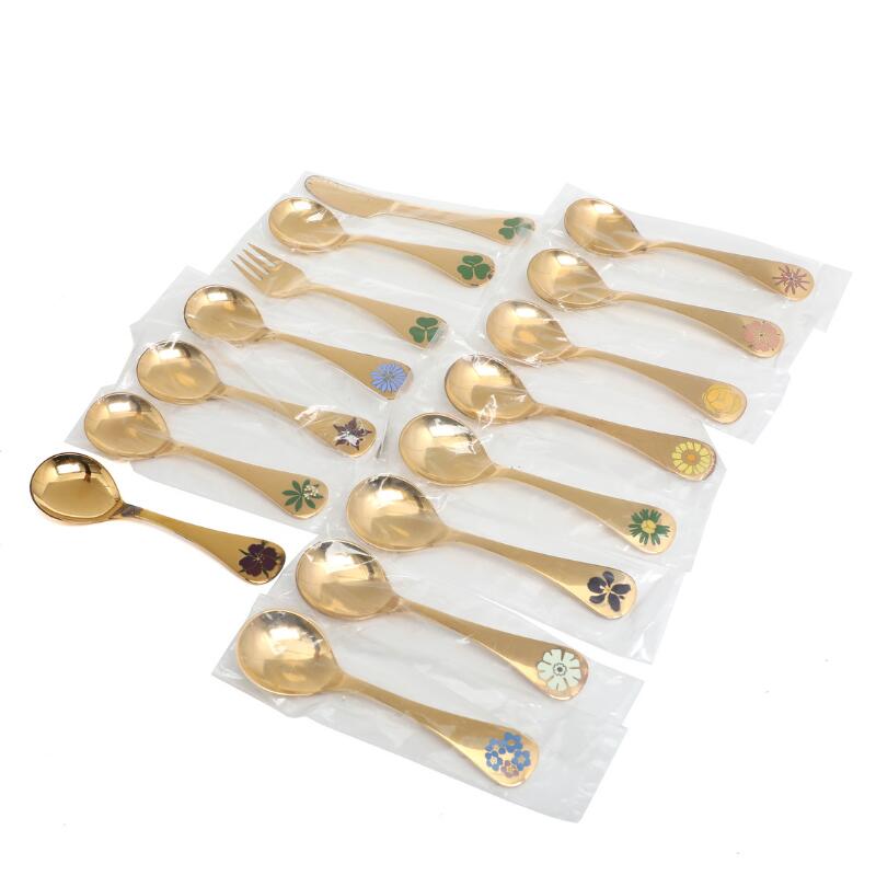 Georg Jensen: A collection of 15 gilt sterling silver annual