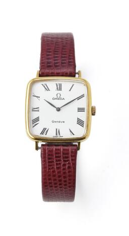 Omega: Genève of gold-plated 20 microns and steel, ref. 511.0415. Mechanical movement with manual winding, cal. 625. 1974.