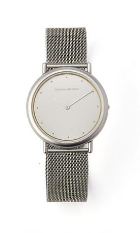 Georg Jensen: "Thorup & Bonderup" of steel, ref. 347. Quartz movement. 2000s.