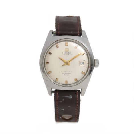 Tissot: Visodate Seastar T.12 of steel. Mechanical movement with automatic winding and date indication.