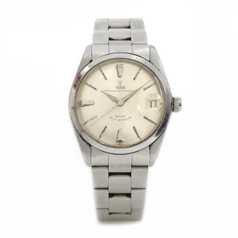 Tudor: Prince Oysterdate of steel, ref. 7966. Mechanical movement with automatic winding and date indication. 1966.