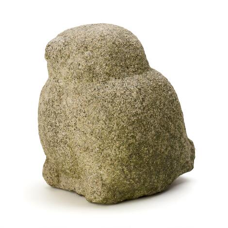 Erik Heide: Small bird and composition with birds. Granite and ink on paper. H. 20 cm. (2)